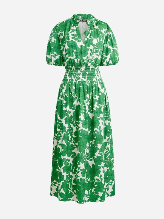 J. Crew Dresses & Skirts - J. Crew Smocked-waist Dress in Greenhouse Floral Print | Size XS